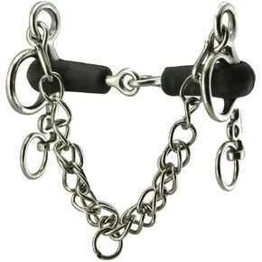 Coronet Tom Thumb Jointed Rubber Mouth Pelham Bit in Kuwait