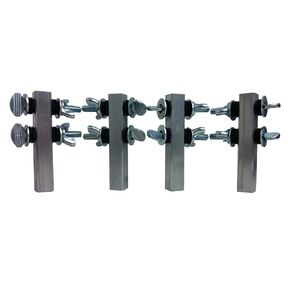 QSAC2100 Accessories for Attaching to Wood Beam Joists, Fits The QSWI1000 and QSWI2000, 200 lb. Maximum Capacity, Steel, 1" Height, 2" Width, 12" Length, Steel (Pack of 2)