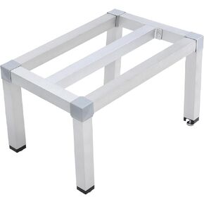 Aluminum Dunnage Rack 18" x 12" x 12" | 1000 Lb Capacity | Low Shelf for Storage Off The Floor in Kitchens, Restaurants, Supermarkets, and Grocery Stores