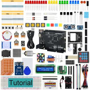 Freenove Ultimate Starter Kit with Board V5 Rev4 WiFi (Compatible with Arduino IDE), Arm Cortex-M4 Microcontroller, Onboard ESP32-S3, 399-Page Detailed Tutorial, 220 Items, 78 Projects