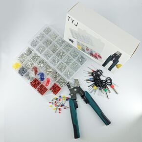 812Pcs Connector Pins Kit Terminal Pin 1/1.5/1.8/2/2.2/2.3/2.8/3.5mm Male&Female Wire Pins Automotive Car Electrical Simplify Your Wiring Tasks