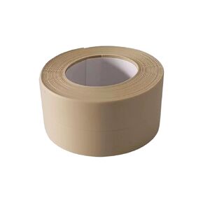 2Pcs Waterproof Caulk Tape Sealant Strip, 0.87" W x 10.5'L PVC Sealing Tapes for Kitchen Bathroom Bathtub Countertop Toilet Sink (Black)
