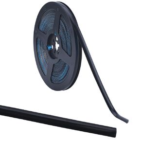 GORGECRAFT 6.56Ys Caulk Strip 1/3" Self Adhesive Black Bathroom Corner Ceramic Tile Caulking Gap Tape Moulding Trim Strips Decorative Sealing Sealant Edging Tape for Stove Sink Toilet Bathtub Wall