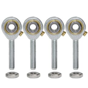 4pcs POSB3 Rod End Bearings 3/16-inch Bore Pre-Lubricated Bearings #10-32 Male Thread Right Hand with Jam Nuts