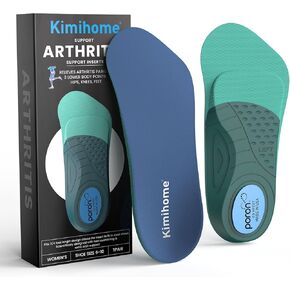 Plantar Fasciitis Insoles Heel Pain Relief Orthotics 3/4 Length Arthritis Support Inserts Relieve Arthritis Pain,General Heel Aggravation for Work Boots Women's 6-10, 1 Pair