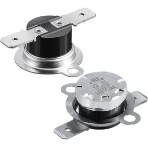 UL KSD301 125V 16A Thermal Switch,Circiut Off at 110°C/230°F and On at 90°C/194°F Thermostat Switch,Normally Closed N.C Auto Reset Snap Disc Bimetal Thermostat,2 pcs in Kuwait