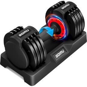 Adjustable Dumbbell Set, 25/55LB Adjust Dumbbells,Single or Pair Dumbbell Weights, 5 in 1 Free Weight Dumbbell with Anti-Slip Handle, Perfect for Home Gym Exercise Equipment