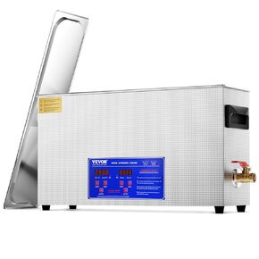 VEVOR 10L Sonic Gun Cleaner, 300W Professional Ultra Sonic Cleaning Machine with Timer & Heater, 40kHz Digital Sonic Cleaner with Basket for Gun Parts, Bullets, Military Supplies