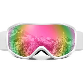 FMY Snowboard/Ski Goggles for Adult,Over Glasses Anti Fog UV Protection Skiing Goggles for Men Women Youth
