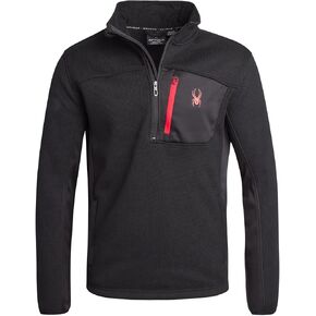 Spyder Men's Sweater - Quarter Zip Fleece Mock Neck Pullover Sweaters - 1/4 Zip Front Sweater Jackets for Men (Sizes: S-XL)