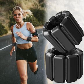 Wrist & Ankle Weights for Women Set of 2(1Lbs Each), Comfortable and Breathable, Freely Removable, Adjustable Ankle Weights for Pilates, Walking, Yoga, Dance,Aerobics, Gym, Home workouts