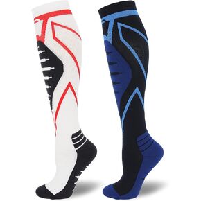 Compression Socks for Men & Women 20-30 mmHg Knee High -Best Support for Medical, Athletic, Sports, Travel (1/2Pairs)