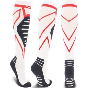 Compression Socks for Men & Women 20-30 mmHg Knee High -Best Support for Medical, Athletic, Sports, Travel (1/2Pairs)