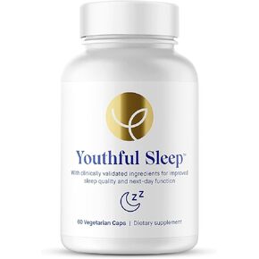 Youthful Sleep | Natural Sleep Support, No Melatonin, Supports Deep Rest and Improved Next-Day Function, Safe for Daily Use | 60 Capsules (1-Month Supply)