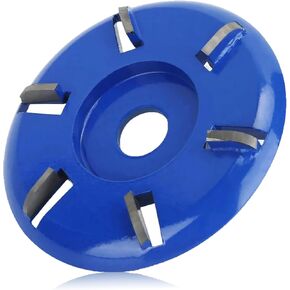 6 Teeth Wood Carving Disc Grinder Wheel 16mm Carving Shaping Disk Wood Turbo Carving Disc Curve Chainsaw Wheel Tool Grinding Wheel Wood Shaping Disc