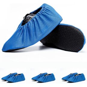 3 Pairs Non Slip Reusable Shoe Covers Breathable Full Sizes Unisex Mesh Washable Boot Covers Durable Dustproof Booties Cover For Contractor Laboratory