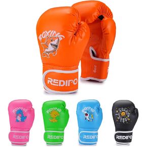 Kids Boxing Gloves, Youth Boxing Training Gloves for Kids 3-9 Year Boys and Girls, 4&6OZ Fighting Gloves, Punching Bag Kickboxing Thai Mitts MMA Training Sparring Gloves