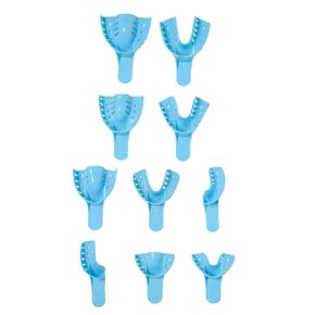 ITP02 Disposable Impression Trays, Large Lower, 2 Perforated (Pack of 12)