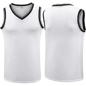 YWIES Plain Basketball Jersey, Blank Team Uniform, Hip Hop Hipster Short Sleeveless Active Shirts