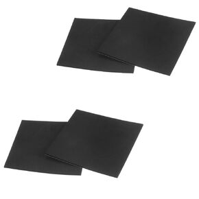 6 Pcs Black Adhesive Foam Padding 1/4 in Thick X 4in X 4in, Neoprene Foam AntiVibration Pads,Self Stick Anti-Slip Adhesive Anti Vibration Foam Pad (6, 4In*4In*1/4In)