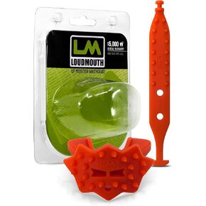 Loudmouth Football Mouth Guard - 3D SpikeSurge Football Mouthpiece with Strap, Fits Adult & Youth, Mouth Guard Football Accessories (Fluorescent Pink)