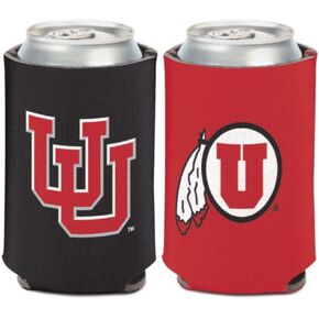 WinCraft NCAA University Utah Utes 1-Pack 12 oz. 2-Sided Design Can Cooler