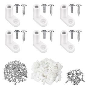 60 Pcs PCB Board Mounting Feet with Screws, Circuit Board Plastic Standoffs Mounting Hardware, Game Console Motherboard Fixed Plastic Feet, Motherboard Standoffs Foot Offs and Screws