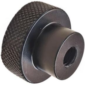 CHANCS Aluminum Alloy Black Handwheel Knurled Adjustment Handle 30mm OD Thread M5 for Accessories Machine Tools