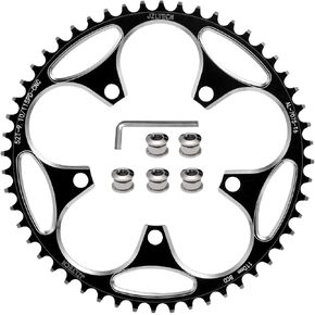 110 BCD Bike Chainring: 36T 38T 40T 42T 44T 46T 48T 50T 52T 54T 56T 58T Round Narrow Wide Chainring, Single Bicycle Chain Ring for 8 9 10 11 12 Speed Road Bike in Saudi Arabia