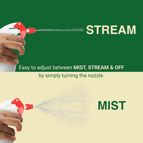 Spray Bottle Nozzle Replacement, Bottle Tops Only - Sprayer Nozzle Triggers for Heavy Duty, Commercial, Home Cleaning Solutions - Fits 8,16,24,32 oz Plastic & Glass Bottles, Mixed 3 pack in Saudi Arabia