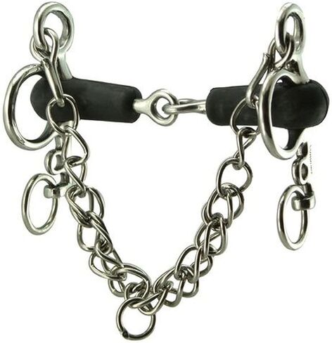 Coronet Tom Thumb Jointed Rubber Mouth Pelham Bit in Kuwait