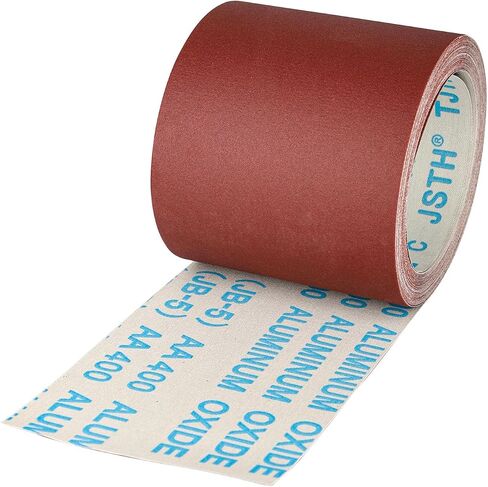 80 Grit Sandpaper Roll 4 Inch x 32.8 Feet Aluminum Oxide Emery Cloth Roll with Box 10 CM x 10 M Sanding Paper for Wood Sanding Automotive Polishing (80 Grit) in Saudi Arabia