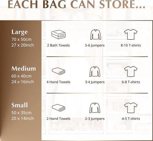 GENIE SPACE Roll Storage Bags - Variety Pack of 6 | 2 Large, 2 Medium & 2 Small | No Pump or Vacuum Strong & Premium Roll-Up Bags | 80% More Home Wardrobe Space & Perfect for Travel Suitcase Packing in Saudi Arabia