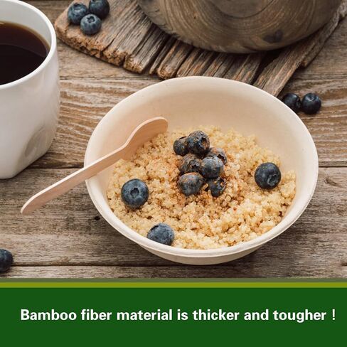 100% Compostable Disposable Paper Bowls [60-Pack] - (PFAS-Free) - (BPI Certified) - [17.59 oz] Heavy Duty, Eco-Friendly, Biodegradable Bagasse Hot Soup Bowls. Natural Brown 17.59oz Bowl Plates in Saudi Arabia