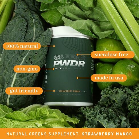 PWDRS Greens, Reds & Probiotics for Digestion, Energy & Immunity | Fight Inflammation & Improve Gut Health | Superfoods & Antioxidants | All Natural in Saudi Arabia