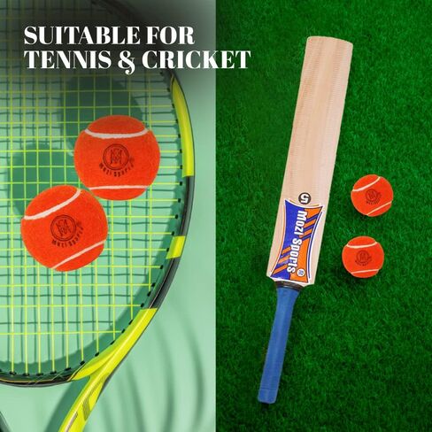 Cricket Tennis Balls- Heavy Rubber Tennis Balls for Cricket Play Weight 120gm in Saudi Arabia