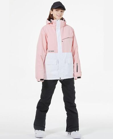 RIUIYELE Women's Ski Jackets and Pants Set Waterproof Insulated Snowsuit Winter Warm Skisuit Fashion Snowboarding Snow Coat in Kuwait