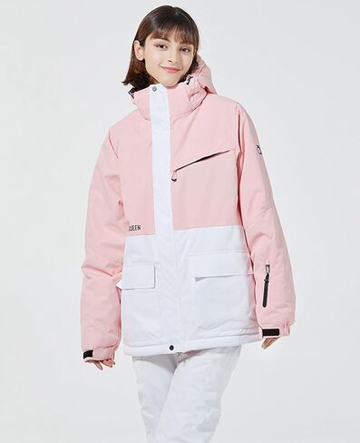 RIUIYELE Women's Ski Jackets and Pants Set Waterproof Insulated Snowsuit Winter Warm Skisuit Fashion Snowboarding Snow Coat in Kuwait