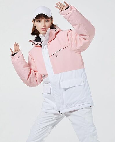 RIUIYELE Women's Ski Jackets and Pants Set Waterproof Insulated Snowsuit Winter Warm Skisuit Fashion Snowboarding Snow Coat in Kuwait