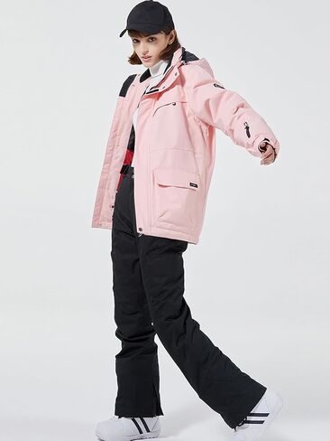 RIUIYELE Women's Ski Jackets and Pants Set Waterproof Insulated Snowsuit Winter Warm Skisuit Fashion Snowboarding Snow Coat in Saudi Arabia