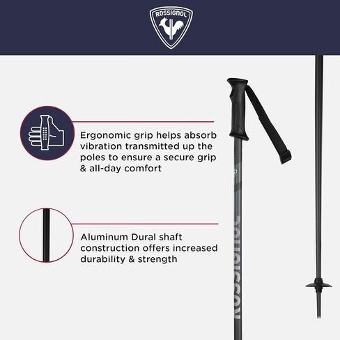 Rossignol Tactic Alpine Ski Poles - Strong, Lightweight Downhill Ski Poles in Kuwait