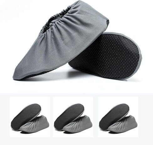 3 Pairs Non Slip Reusable Shoe Covers Breathable Full Sizes Unisex Mesh Washable Boot Covers Durable Dustproof Booties Cover For Contractor Laboratory in Saudi Arabia