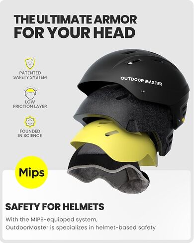 OutdoorMaster MIPS Ski Helmet - Kelvin II MIPS Snow Sport Helmet Snowboard Helmet for Men Women & Youth in Saudi Arabia