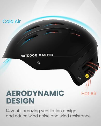 OutdoorMaster MIPS Ski Helmet - Kelvin II MIPS Snow Sport Helmet Snowboard Helmet for Men Women & Youth in Saudi Arabia
