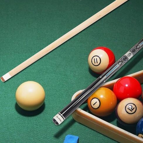 Pool Cue, Solid Wood Handcrafted Pool Cue Stick 58'', Low Deflection Pool Stick, Premium Canadian Maple High Hardness, Professional Billiard Cue Sticks Set with Extender - Men or Women in Saudi Arabia