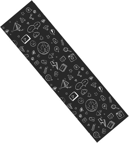 Skateboard Grip Tape, Black Griptape Sheet 9 x 33 Inch, Non Slip Bubble Free Skateboard Sandpaper, Scooter Grip Tape (Book) in Saudi Arabia