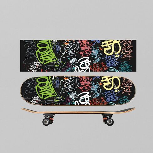 Skateboard Grip Tape, Black Griptape Sheet 9 x 33 Inch, Non Slip Bubble Free Skateboard Sandpaper, Scooter Grip Tape (Book) in Saudi Arabia