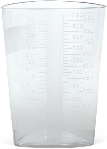 Medline DYND80416 Graduated Triangular Intake/Output Containers, Clear, 32 oz (Pack of 200) in Saudi Arabia