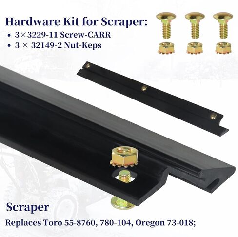 99-9313 Snow Blower Paddles with 55-8760 Scraper 95-6151 Drive Belt Replaces 88-0771, 125-1128, 55-9251 55-9250 for Toro CCR 2400, CCR 2450, CCR 2500, CCR 3000, CCR 3600, CCR 3650 Snowthrowers in Saudi Arabia