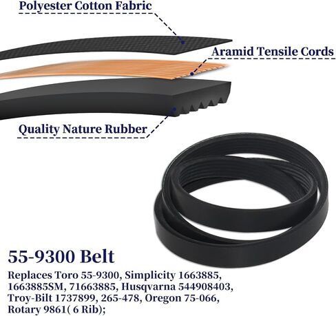 99-9313 Snow Blower Paddles with 55-8760 Scraper 95-6151 Drive Belt Replaces 88-0771, 125-1128, 55-9251 55-9250 for Toro CCR 2400, CCR 2450, CCR 2500, CCR 3000, CCR 3600, CCR 3650 Snowthrowers in Saudi Arabia